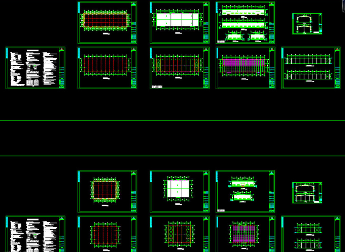 通化钢结构厂房图纸