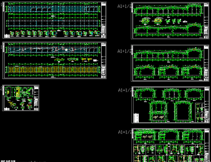 通化钢结构厂房图纸